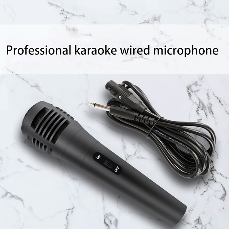 Professional Wired Dynamic Microphone Vocal Mic 6.35mm For Karaoke Recording