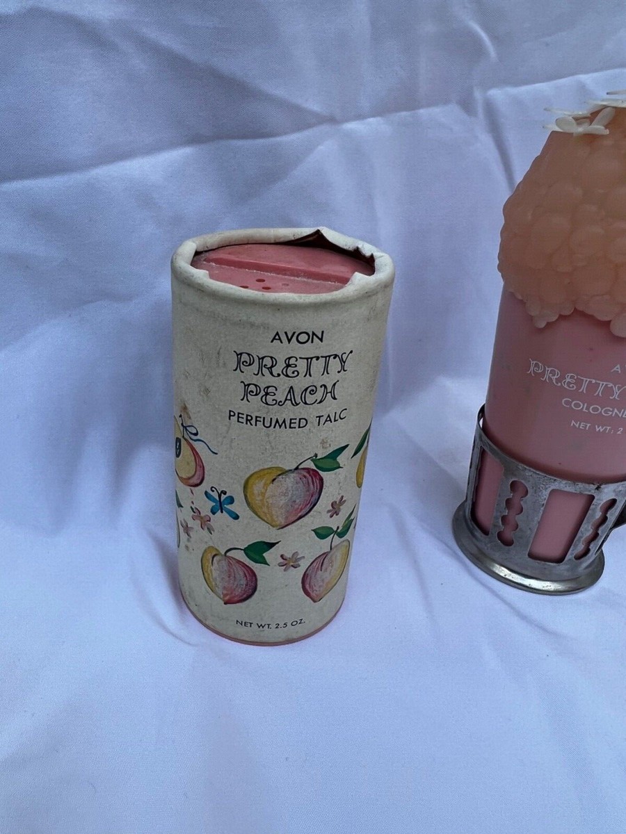 Avon Pretty Peach Milkshake Cologne Mist 2oz and Perfumed TALC