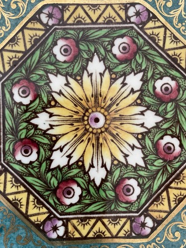 Vintage Rare Minton Jade Green Art Deco Byzantine Bowl - Picture 2 of 10