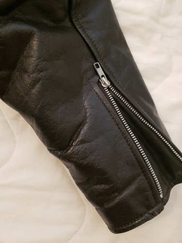 Herren HUDSON schwarze Leder Biker Motorrad Jacke Gr. 46 live to ride! - Bild 10 von 11