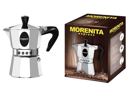 Caffettiera moka by Bialetti Morenita 1,2,3,6 Tazze macchina macchinetta Caffè - Foto 4 di 6