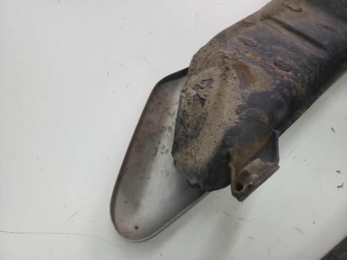 OEM 1980 Yamaha DT100 Exhaust Expansion Chamber Heat Shield Muffler Set - Picture 16 of 17