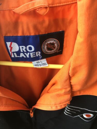 Mens Vintage Philadelphia Flyers Zip Up Jacket Pro Player Mens Large - Picture 9 of 9