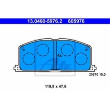 ATE Bremsbeläge 13.0460-5976.2 Bremsklötze für Toyota Camry Stufenheck _V1_