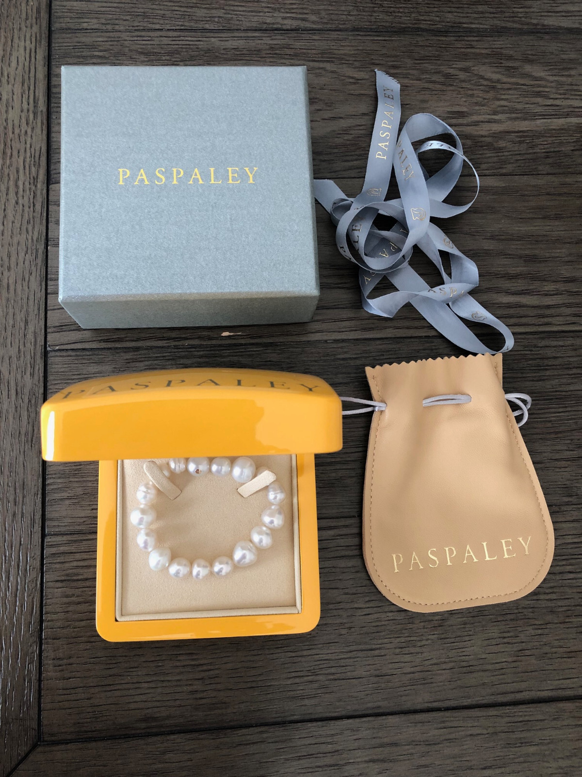 Authentic New In Box Paspaley South Sea Delfini Pearl Strand Bracelet ...