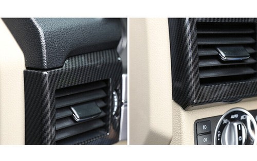 Para Benz GLK 2009-2015 ABS Fibra de Carbono Aire Acondicionado Salida Aire Ventilación Borde 2X - Imagen 8 de 10
