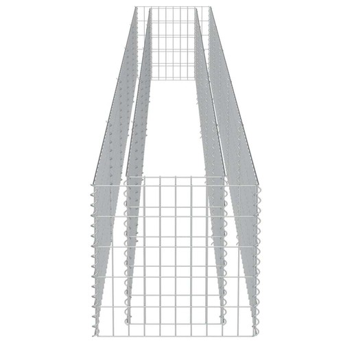 Gabion Raised Bed Stone Basket Wall Stone Basket Cage Galvanised Steel vidaXL - Picture 34 of 138