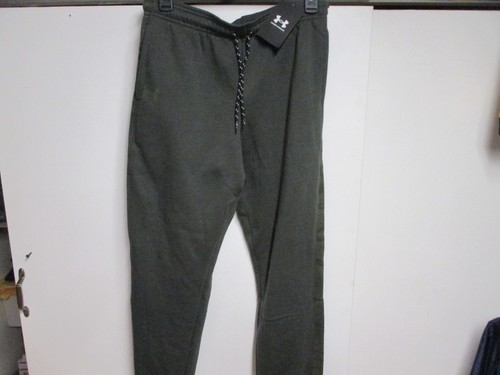 UNDER ARMOUR YOUTH/BOYS SWEAT PANTS (YXL) ARMY GREEN W/CAMO SIDES NWT COOL!