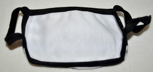 Thin Blue Line American Flag Black and White Face Mask Washable Reusable New - Picture 2 of 2