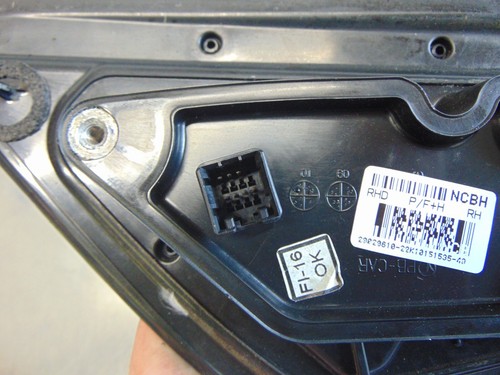 Espejo retrovisor delantero derecho delantero derecho Hyundai i20 pre facelight 08-12 sujetador eléctrico plegable - Imagen 9 de 10