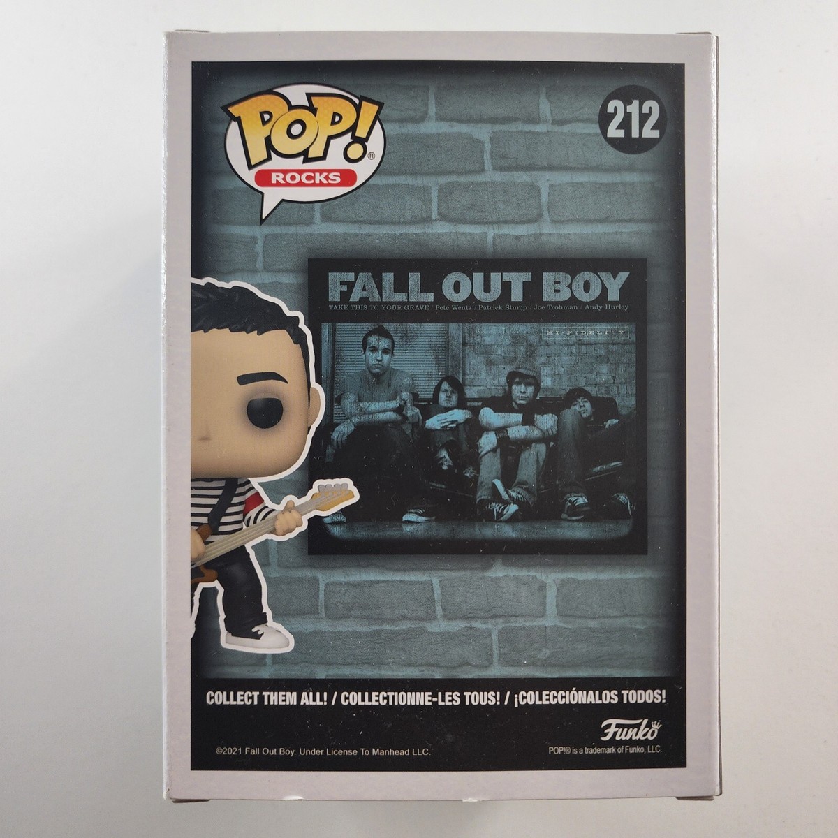 Funko POP EXCLUSIVE Pete Wentz in Sweater #212 Fall Out Boy Vinyl
