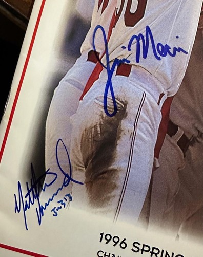 1996 Cleveland Indians Spring Training Program w/ 5 Auto Signed Autographed - Picture 2 of 8