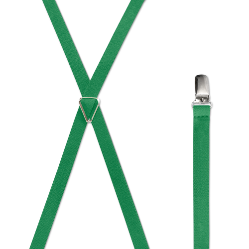 Men's Suspenders, 25 Colors, 1/2" Wide X Style, Chromed Stainless Steel - Picture 21 of 47