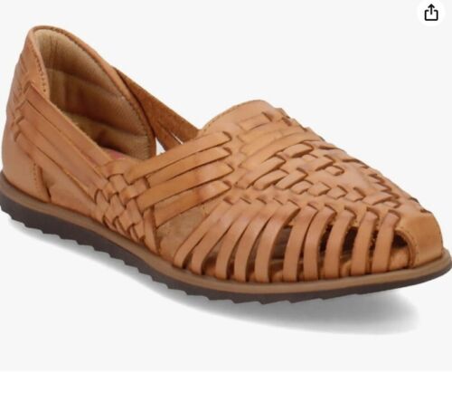 NEU Comfortiva Damen 11 braune mexikanische Leder-Slipper geschlossene Zehe Sandalen - Bild 9 von 9