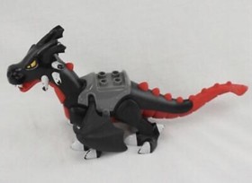 Lego Duplo Black Red Dragon Castle Mythical Animal Large 4784 A230