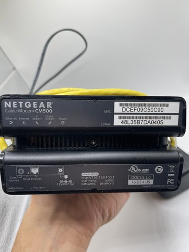 High Speed Cable Modem DOCSIS 3.0 - NETGEAR CM500 - Picture 3 of 3