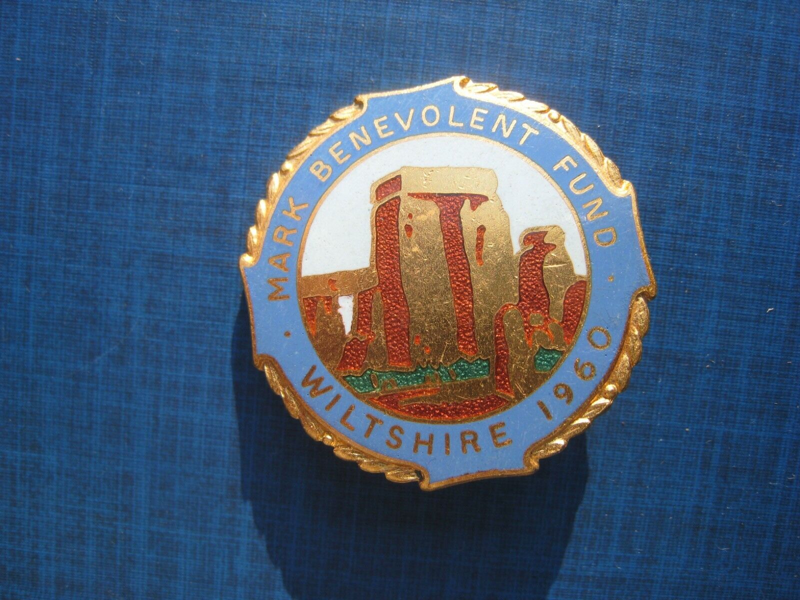 Mark Benevolent Fund - Wiltshire 1960 Badge made by J R Gaunt.