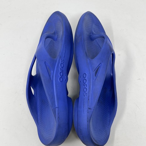 Oofos Oolala Damengröße 8 Recovery Flip-Flop Zehenstegsandalen blau - Bild 5 von 8