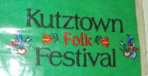 NEW KUTZTOWN PA FOLK FESTIVAL JERZEES LASTING IMAGE EMBROIDERED T-SHIRT SIZE M - Picture 2 of 6