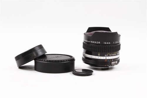Used Nikon Nikkor Fisheye 16mm f/2.8 AI-S Lens w/ L1Bc