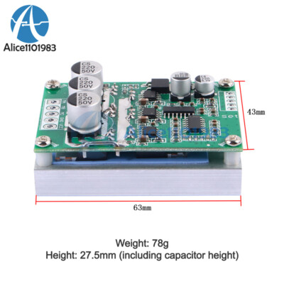 DC12V-36V 500W Brushless Motor Speed Controller BLDC PWM Hall-less Motor Control