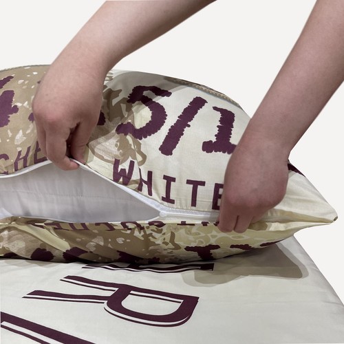 Mikrofaser Bettwäsche 135x200 155x200 155x220 Bezug Beige Braun Karte Northward - Bild 4 von 6