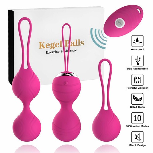 Vaginal Tight Ball Egg Kegel Pelvic Bead Exercise Silicone Wireless Remote USB - Picture 3 of 9