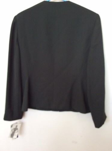 Ingenuity Women's Black 100%  Polyester Blazer Jacket Size 16 NEW - Picture 9 of 9