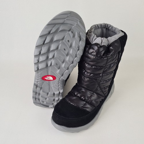 The North Face CXY3WL4 Winter Camp Boots Waterproof Sz Black Boys 6 =7.5 Women - Picture 9 of 12