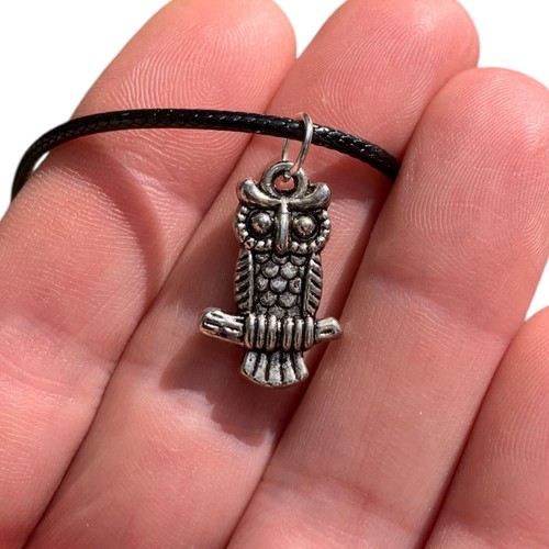 Silver Tone Owl Charm Pendants Owl Lover Necklaces Animal Inspired Women Jewelry - Picture 8 of 35