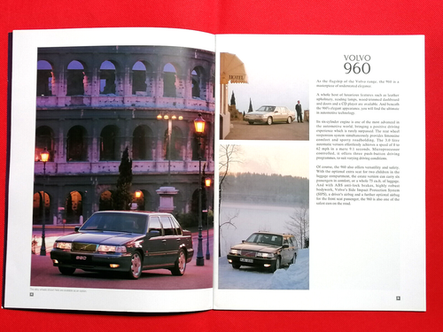 1995 VOLVO RANGE Sales Brochure - 940 960 850 T5 480 460 440 - Excellent - Picture 3 of 16
