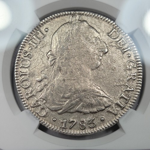 1783 Mexico 8 Reales EL CAZADOR SHIPWRECK NGC VF Certified Genuine *J780 - Picture 2 of 3