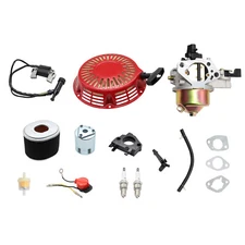 GX340 For Honda GX390 11HP 13HP Engine Carburetor Kit Recoil Starter Coil Filter