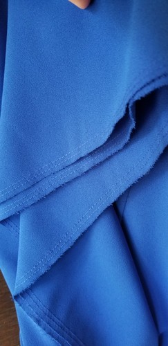 Alexander Wang Kleid Krepp Trapez Blau 8 - Bild 10 von 11