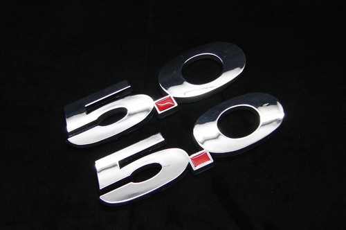 5.0 3D CHROME SILVER FINISH EMBLEM STICKER DECAL SET (FITS: MUSTANG, F150) - Picture 11 of 12