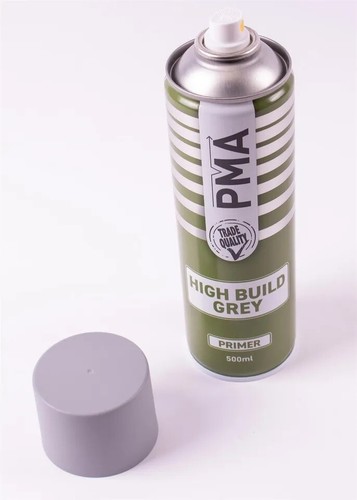 4 x PMA Mattgrau Grundierung Aerosol Sprühfarbe Dosen 500ml Hohe Abdeckung PCPA1019 + M - Bild 2 von 14