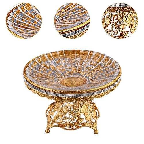 Pedestal Fruit Plate Snack Candy Plate Multipurpose Decorative Specialty Plate - Picture 3 of 5