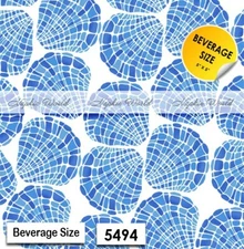 (5494) TWO Paper BEVERAGE / COCKTAIL Decoupage Art Craft Napkins - SEA SHELLS