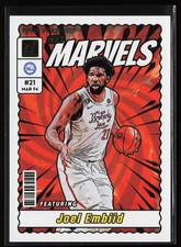 Joel Embiid 2023-24 Donruss #2 Net Marvels Gold Press Proof SP