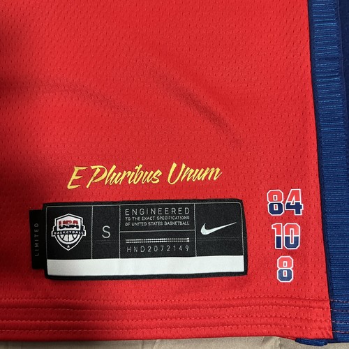 New Nike Women’s USA BASKETBALL OLYMPICS JERSEY LIMITED Edition DD1568-611 SMALL - Picture 2 of 6