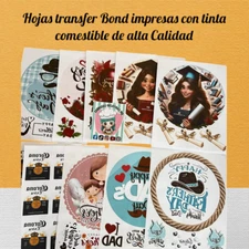 Hoja Bond Impresas con Tinta Comestible de Alta Calidad Puede Personalizarlas