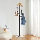 Heavy Duty Coat Rack Freestanding Coat Tree Marble Base Corner Coat Rack