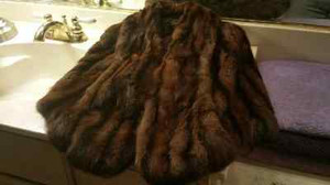 Style Mink Brown 1950s Stole Dark Jacket Bolero Y8xnZ