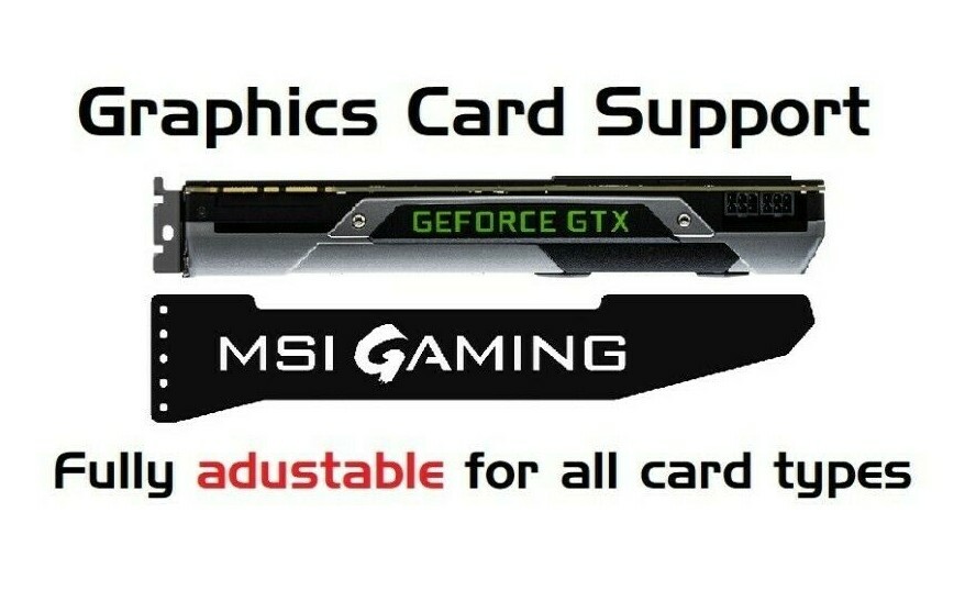 MSI GAMING - ARGB GPU Graphics Card Sag Support Bracket Brace GTX RTX AMD NVIDIA MSI GAMING - ARGB GPU Graphics Card Sag Support Bracket Brace GTX RTX AMD NVIDIA