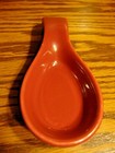 Vtg Ceramic Spoon Rest Burgundy 7.5"x 2.8"  Dishwasher~Microwave Safe      623