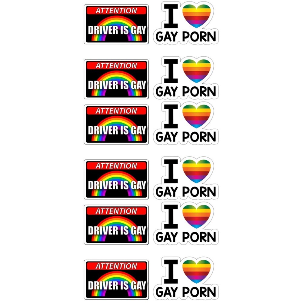 12 Pcs Rainbow Pride Car Sticker Bumper Decal Stickers Reflective eBay