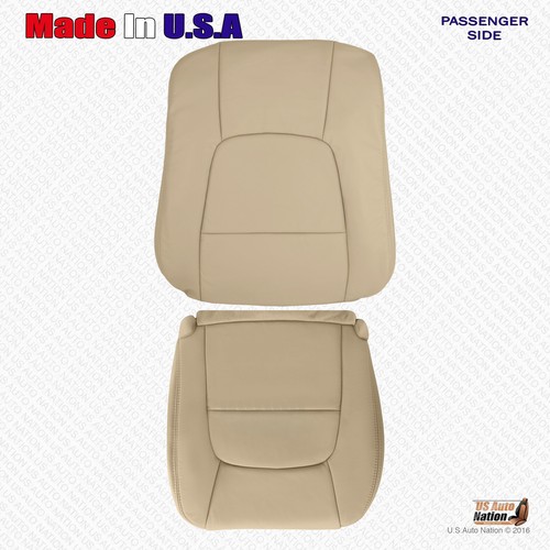 For 1991 to 2000 Lexus SC300 SC400 PASSENGER Bottom-Top Leather Seat Cover Tan - Picture 1 of 5