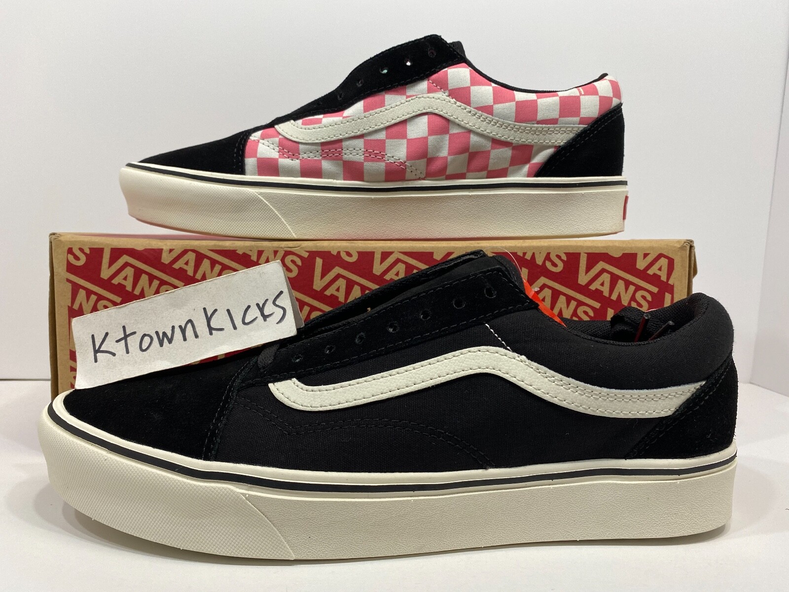 strawberry vans checkerboard