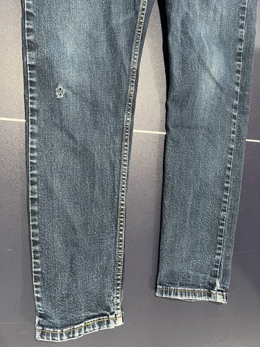 Pantalones de mezclilla ajustados ajustados Levi's 512 para hombre desgastados talla W34 L30 - Imagen 5 de 8