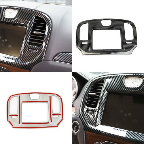Carbon fiber Central Control Dash Decor Cover Trim Bezel for 2015+ Chrysler 300C - 第 274/371 張圖片